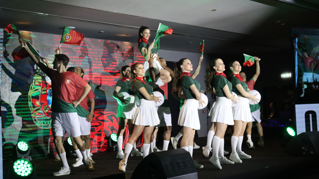 Festejou-se Portugal com a arte do Sabor Latino.