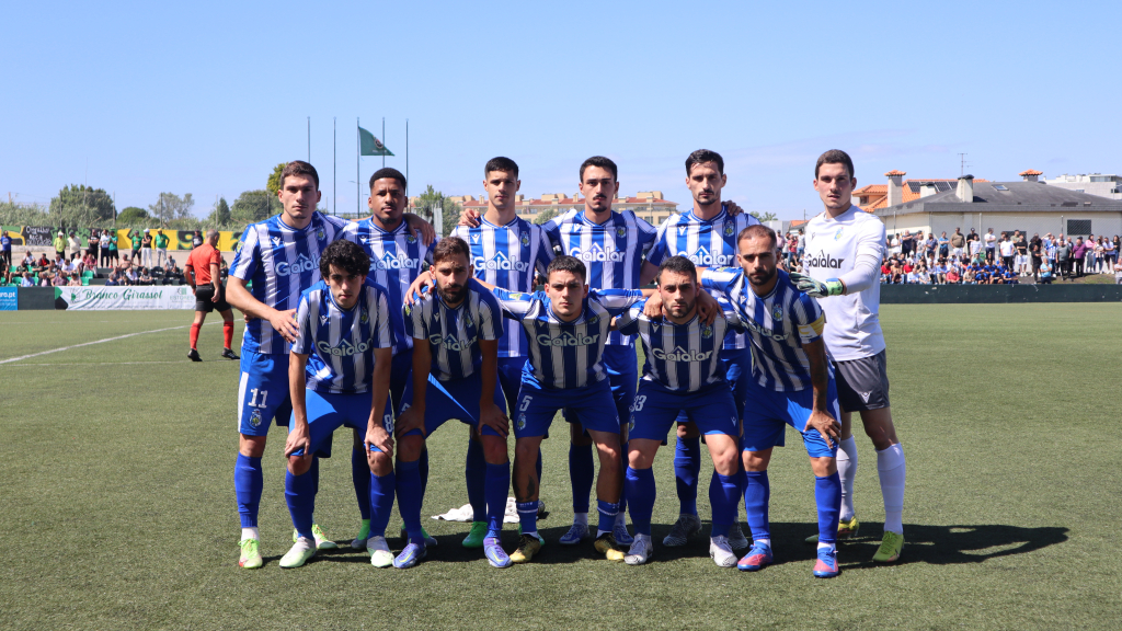 Último onze do Oliveira do Douro na Divisão d’Elite, no dérbi com o Coimbrões, que terminou empatado a um golo. Gaienses vão competir agora no Campeonato de Portugal.