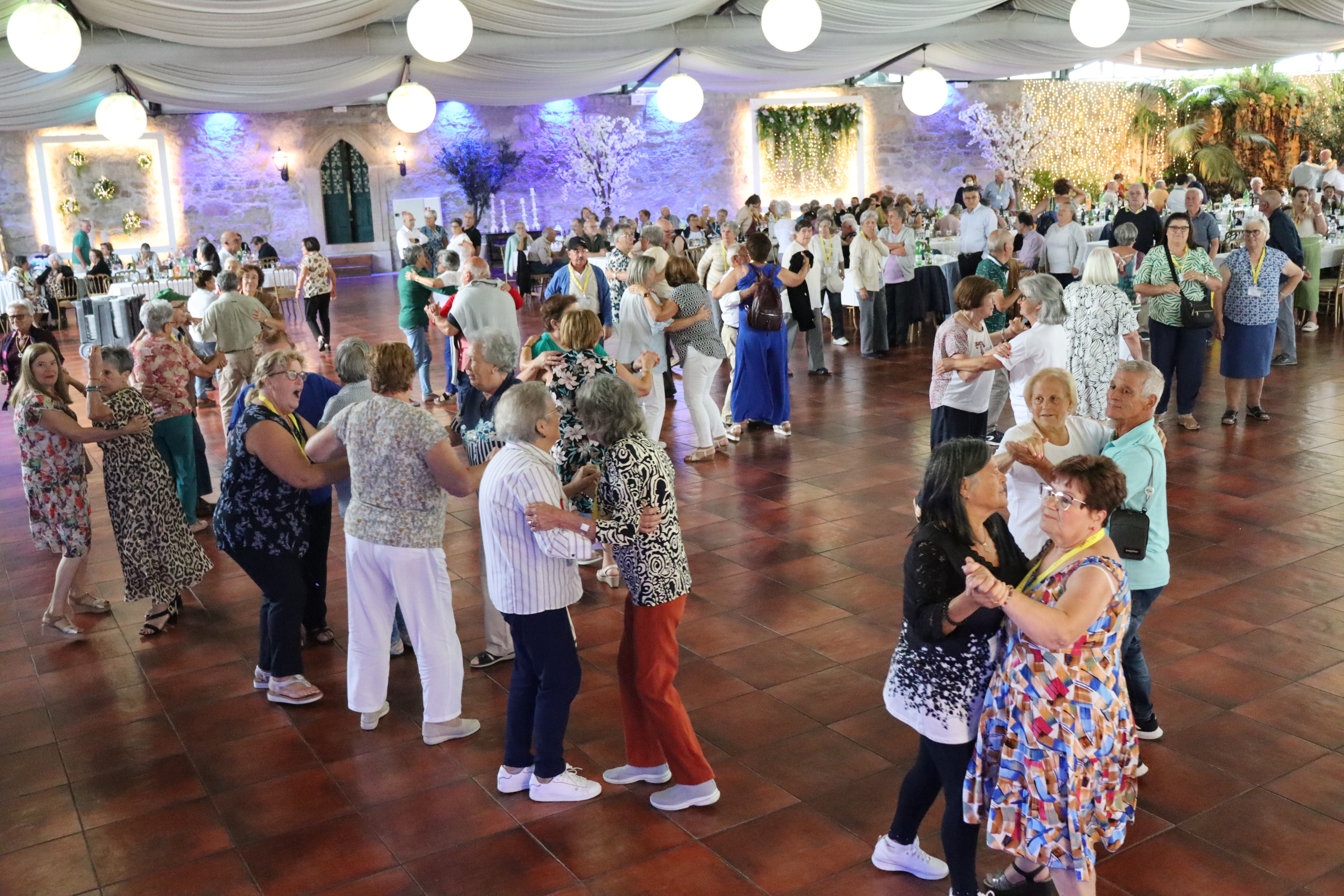 Animação foi uma constante ao longo da tarde, com muita dança