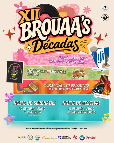 XII Brouaa´s Décadas volta a Avintes a 10 e 11 de abril