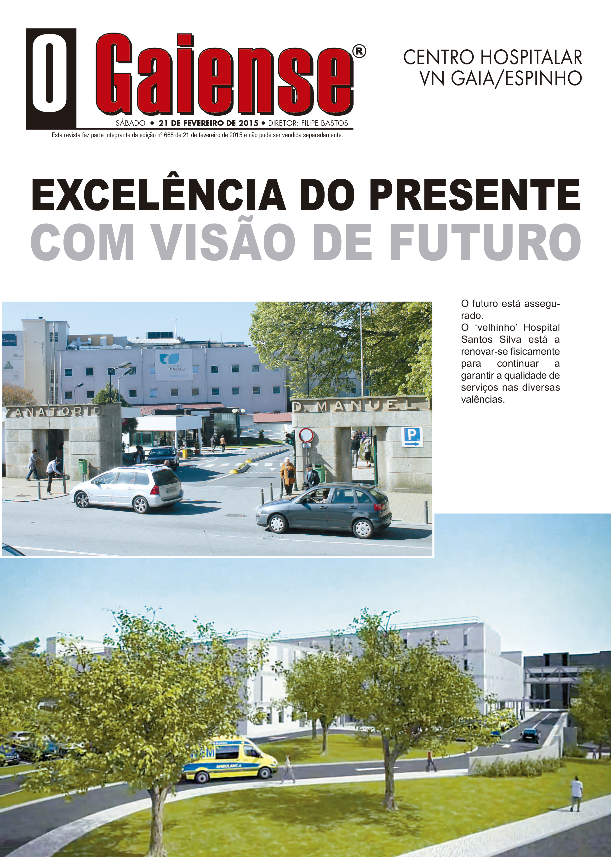 Capa da revista Centro Hospital V.N.Gaia/Espinho