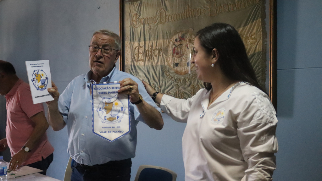 Carinha Choupina, presidente da associação, e Barbosa da Costa