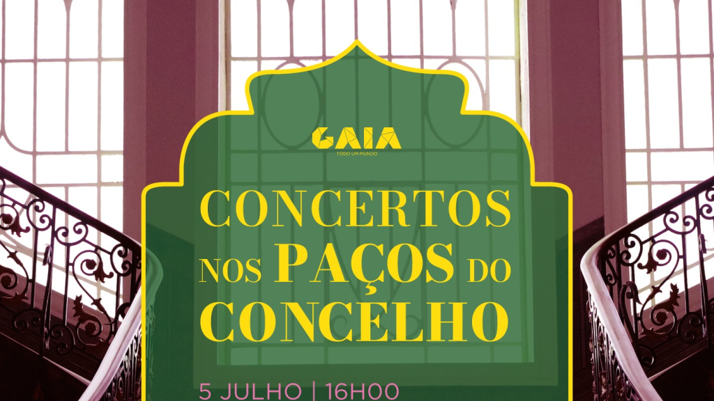 Cartaz da iniciativa "Concertos nos Paços do Concelho"